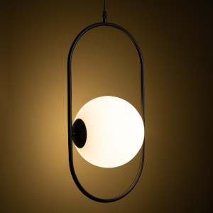 glo-00591-00591_2 GLOBOSTAR® HAMBURG 00591 ΜΟΝΤΕΡΝΟ ΚΡΕΜΑΣΤΟ ΦΩΤΙΣΤΙΚΟ ΜΠΑΛΑ ΜΟΝΟΦΩΤΟ 1 X E14 IP20 ΜΑΥΡΟ ΜΕΤ