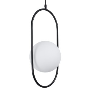 glo-00591-00591_6 GLOBOSTAR® HAMBURG 00591 ΜΟΝΤΕΡΝΟ ΚΡΕΜΑΣΤΟ ΦΩΤΙΣΤΙΚΟ ΜΠΑΛΑ ΜΟΝΟΦΩΤΟ 1 X E14 IP20 ΜΑΥΡΟ ΜΕΤ