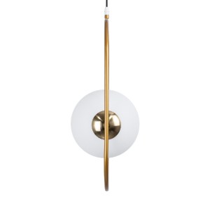 glo-00592-00592_7 GLOBOSTAR® HAMBURG 00592 ΜΟΝΤΕΡΝΟ ΚΡΕΜΑΣΤΟ ΦΩΤΙΣΤΙΚΟ ΜΠΑΛΑ ΜΟΝΟΦΩΤΟ 1 X E14 IP20 ΧΡΥΣΟ ΜΕΤ