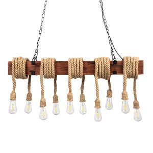 glo-00607-00607_0 GLOBOSTAR® VIKING 00607 VINTAGE ΚΡΕΜΑΣΤΟ ΦΩΤΙΣΤΙΚΟ ΟΡΟΦΗΣ ΜΕ ΝΤΟΥΙ 10 X E27 AC 220-240V IP