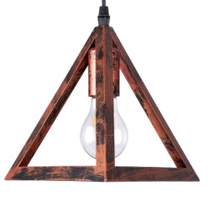 glo-00613-00613_7 GLOBOSTAR® TRIANGLE 00613 ΜΟΝΤΕΡΝΟ ΚΡΕΜΑΣΤΟ ΦΩΤΙΣΤΙΚΟ ΡΑΓΑ ΔΙΦΩΤΟ 2 X E27 IP20 ΧΑΛΚΙΝΟ ΜΕΤ