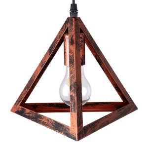 glo-00613-00613_8 GLOBOSTAR® TRIANGLE 00613 ΜΟΝΤΕΡΝΟ ΚΡΕΜΑΣΤΟ ΦΩΤΙΣΤΙΚΟ ΡΑΓΑ ΔΙΦΩΤΟ 2 X E27 IP20 ΧΑΛΚΙΝΟ ΜΕΤ