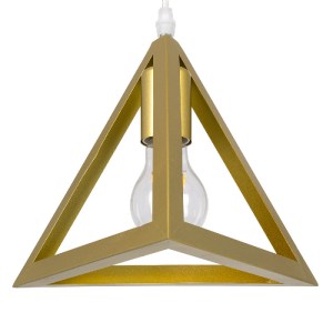 glo-00615-00615_6 GLOBOSTAR® TRIANGLE 00615 ΜΟΝΤΕΡΝΟ ΚΡΕΜΑΣΤΟ ΦΩΤΙΣΤΙΚΟ ΡΑΓΑ ΔΙΦΩΤΟ 2 X E27 IP20 ΧΡΥΣΟ ΜΕΤΑΛ