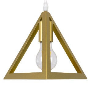 glo-00615-00615_7 GLOBOSTAR® TRIANGLE 00615 ΜΟΝΤΕΡΝΟ ΚΡΕΜΑΣΤΟ ΦΩΤΙΣΤΙΚΟ ΡΑΓΑ ΔΙΦΩΤΟ 2 X E27 IP20 ΧΡΥΣΟ ΜΕΤΑΛ