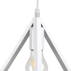 glo-00617-00617_5 GLOBOSTAR® TRIANGLE 00617 ΜΟΝΤΕΡΝΟ ΚΡΕΜΑΣΤΟ ΦΩΤΙΣΤΙΚΟ ΠΛΕΓΜΑ ΤΡΙΦΩΤΟ 3 X E27 IP20 ΛΕΥΚΟ ΜΕ