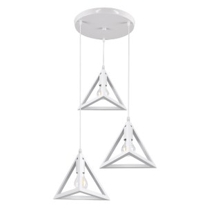 glo-00617-f82ffb_00617_0 GLOBOSTAR® TRIANGLE 00617 ΜΟΝΤΕΡΝΟ ΚΡΕΜΑΣΤΟ ΦΩΤΙΣΤΙΚΟ ΠΛΕΓΜΑ ΤΡΙΦΩΤΟ 3 X E27 IP20 ΛΕΥΚΟ ΜΕ