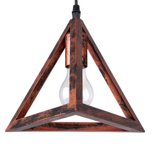 glo-00618-00618_6 GLOBOSTAR® TRIANGLE 00618 ΜΟΝΤΕΡΝΟ ΚΡΕΜΑΣΤΟ ΦΩΤΙΣΤΙΚΟ ΠΛΕΓΜΑ ΤΡΙΦΩΤΟ 3 X E27 IP20 ΧΑΛΚΙΝΟ 