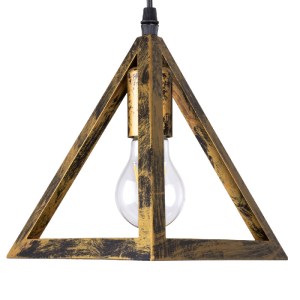 glo-00619-00619_7 GLOBOSTAR® TRIANGLE 00619 ΜΟΝΤΕΡΝΟ ΚΡΕΜΑΣΤΟ ΦΩΤΙΣΤΙΚΟ ΠΛΕΓΜΑ ΤΡΙΦΩΤΟ 3 X E27 IP20 ΜΠΡΟΥΤΖΙ