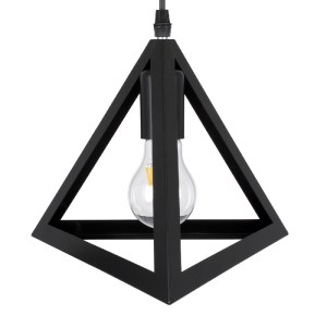 glo-00621-00621_8 GLOBOSTAR® TRIANGLE 00621 ΜΟΝΤΕΡΝΟ ΚΡΕΜΑΣΤΟ ΦΩΤΙΣΤΙΚΟ ΡΑΓΑ ΤΡΙΦΩΤΟ 3 X E27 IP20 ΜΑΥΡΟ ΜΕΤΑ