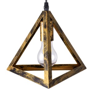 glo-00624-00624_8 GLOBOSTAR® TRIANGLE 00624 ΜΟΝΤΕΡΝΟ ΚΡΕΜΑΣΤΟ ΦΩΤΙΣΤΙΚΟ ΡΑΓΑ ΤΡΙΦΩΤΟ 3 X E27 IP20 ΜΠΡΟΥΤΖΙΝΟ