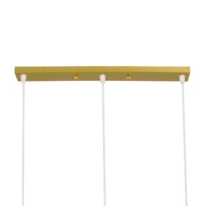 glo-00625-00625_9 GLOBOSTAR® TRIANGLE 00625 ΜΟΝΤΕΡΝΟ ΚΡΕΜΑΣΤΟ ΦΩΤΙΣΤΙΚΟ ΡΑΓΑ ΤΡΙΦΩΤΟ 3 X E27 IP20 ΧΡΥΣΟ ΜΕΤΑ