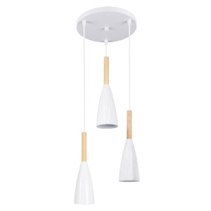 glo-00627-00627_0 GLOBOSTAR® DILLON 00627 ΜΟΝΤΕΡΝΟ ΚΡΕΜΑΣΤΟ ΦΩΤΙΣΤΙΚΟ ΚΑΜΠΑΝΑ ΤΡΙΦΩΤΟ 3 X E27 IP20 ΛΕΥΚΟ ΜΕΤ