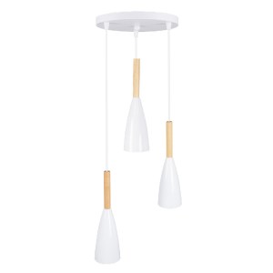 glo-00627-00627_3 GLOBOSTAR® DILLON 00627 ΜΟΝΤΕΡΝΟ ΚΡΕΜΑΣΤΟ ΦΩΤΙΣΤΙΚΟ ΚΑΜΠΑΝΑ ΤΡΙΦΩΤΟ 3 X E27 IP20 ΛΕΥΚΟ ΜΕΤ