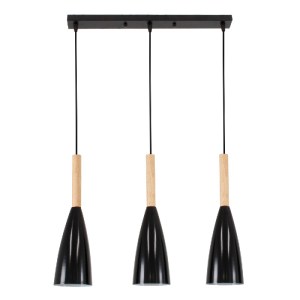 glo-00630-f70a69_00630_0 GLOBOSTAR® DILLON 00630 ΜΟΝΤΕΡΝΟ ΚΡΕΜΑΣΤΟ ΦΩΤΙΣΤΙΚΟ ΡΑΓΑ ΤΡΙΦΩΤΟ 3 X E27 IP20 ΜΑΥΡΟ ΜΕΤΑΛΛ