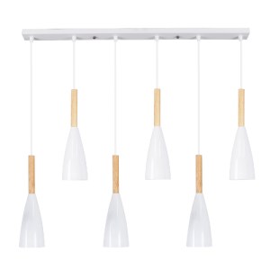 glo-00633-00633_2 GLOBOSTAR® DILLON 00633 ΜΟΝΤΕΡΝΟ ΚΡΕΜΑΣΤΟ ΦΩΤΙΣΤΙΚΟ ΡΑΓΑ ΠΟΛΥΦΩΤΟ 6 X E27 IP20 ΛΕΥΚΟ ΜΕΤΑΛ
