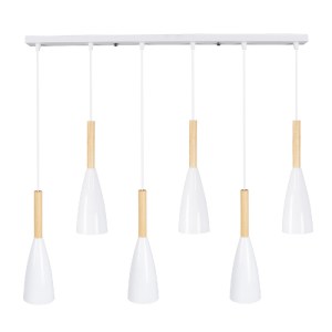 glo-00633-00633_3 GLOBOSTAR® DILLON 00633 ΜΟΝΤΕΡΝΟ ΚΡΕΜΑΣΤΟ ΦΩΤΙΣΤΙΚΟ ΡΑΓΑ ΠΟΛΥΦΩΤΟ 6 X E27 IP20 ΛΕΥΚΟ ΜΕΤΑΛ