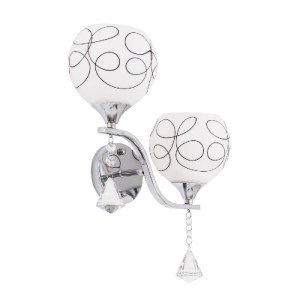 glo-00635-00635_0 GLOBOSTAR® CANTER 00635 ΜΟΝΤΕΡΝΟ ΕΠΙΤΟΙΧΙΟ ΦΩΤΙΣΤΙΚΟ ΑΠΛΙΚΑ ΔΙΦΩΤΟ 2 X E27 IP20 ΑΣΗΜΙ ΜΕΤΑ