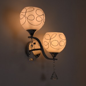 glo-00635-00635_2 GLOBOSTAR® CANTER 00635 ΜΟΝΤΕΡΝΟ ΕΠΙΤΟΙΧΙΟ ΦΩΤΙΣΤΙΚΟ ΑΠΛΙΚΑ ΔΙΦΩΤΟ 2 X E27 IP20 ΑΣΗΜΙ ΜΕΤΑ
