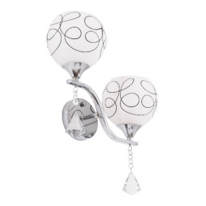 glo-00635-00635_3 GLOBOSTAR® CANTER 00635 ΜΟΝΤΕΡΝΟ ΕΠΙΤΟΙΧΙΟ ΦΩΤΙΣΤΙΚΟ ΑΠΛΙΚΑ ΔΙΦΩΤΟ 2 X E27 IP20 ΑΣΗΜΙ ΜΕΤΑ