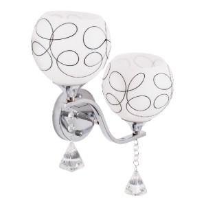 glo-00635-00635_4 GLOBOSTAR® CANTER 00635 ΜΟΝΤΕΡΝΟ ΕΠΙΤΟΙΧΙΟ ΦΩΤΙΣΤΙΚΟ ΑΠΛΙΚΑ ΔΙΦΩΤΟ 2 X E27 IP20 ΑΣΗΜΙ ΜΕΤΑ