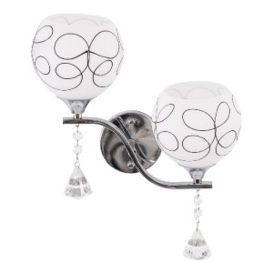 glo-00635-00635_5 GLOBOSTAR® CANTER 00635 ΜΟΝΤΕΡΝΟ ΕΠΙΤΟΙΧΙΟ ΦΩΤΙΣΤΙΚΟ ΑΠΛΙΚΑ ΔΙΦΩΤΟ 2 X E27 IP20 ΑΣΗΜΙ ΜΕΤΑ
