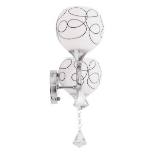 glo-00635-00635_8 GLOBOSTAR® CANTER 00635 ΜΟΝΤΕΡΝΟ ΕΠΙΤΟΙΧΙΟ ΦΩΤΙΣΤΙΚΟ ΑΠΛΙΚΑ ΔΙΦΩΤΟ 2 X E27 IP20 ΑΣΗΜΙ ΜΕΤΑ