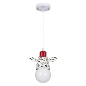 glo-00639-00639_3 GLOBOSTAR® ZEBRA 00639 ΠΑΙΔΙΚΟ ΚΡΕΜΑΣΤΟ ΦΩΤΙΣΤΙΚΟ ΦΙΓΟΥΡΑ ΜΟΝΟΦΩΤΟ 1 X E27 IP20 ΛΕΥΚΟ, ΜΑΥ