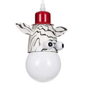 glo-00639-00639_4 GLOBOSTAR® ZEBRA 00639 ΠΑΙΔΙΚΟ ΚΡΕΜΑΣΤΟ ΦΩΤΙΣΤΙΚΟ ΦΙΓΟΥΡΑ ΜΟΝΟΦΩΤΟ 1 X E27 IP20 ΛΕΥΚΟ, ΜΑΥ