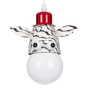 glo-00639-caf869_00639_0 GLOBOSTAR® ZEBRA 00639 ΠΑΙΔΙΚΟ ΚΡΕΜΑΣΤΟ ΦΩΤΙΣΤΙΚΟ ΦΙΓΟΥΡΑ ΜΟΝΟΦΩΤΟ 1 X E27 IP20 ΛΕΥΚΟ, ΜΑΥ