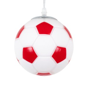 glo-00642-00642_0 GLOBOSTAR® FOOTBALL 00642 ΠΑΙΔΙΚΟ ΚΡΕΜΑΣΤΟ ΦΩΤΙΣΤΙΚΟ ΜΠΑΛΑ ΜΟΝΟΦΩΤΟ 1 X E27 IP20 ΛΕΥΚΟ & Κ