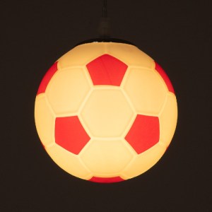 glo-00642-00642_2 GLOBOSTAR® FOOTBALL 00642 ΠΑΙΔΙΚΟ ΚΡΕΜΑΣΤΟ ΦΩΤΙΣΤΙΚΟ ΜΠΑΛΑ ΜΟΝΟΦΩΤΟ 1 X E27 IP20 ΛΕΥΚΟ & Κ