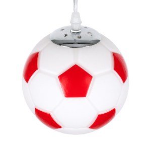 glo-00642-00642_6 GLOBOSTAR® FOOTBALL 00642 ΠΑΙΔΙΚΟ ΚΡΕΜΑΣΤΟ ΦΩΤΙΣΤΙΚΟ ΜΠΑΛΑ ΜΟΝΟΦΩΤΟ 1 X E27 IP20 ΛΕΥΚΟ & Κ