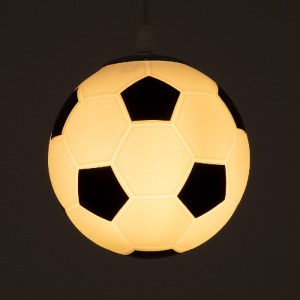 glo-00643-00643_2 GLOBOSTAR® FOOTBALL 00643 ΠΑΙΔΙΚΟ ΚΡΕΜΑΣΤΟ ΦΩΤΙΣΤΙΚΟ ΜΠΑΛΑ ΜΟΝΟΦΩΤΟ 1 X E27 IP20 ΛΕΥΚΟ & Μ