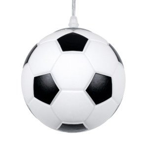 glo-00643-00643_5 GLOBOSTAR® FOOTBALL 00643 ΠΑΙΔΙΚΟ ΚΡΕΜΑΣΤΟ ΦΩΤΙΣΤΙΚΟ ΜΠΑΛΑ ΜΟΝΟΦΩΤΟ 1 X E27 IP20 ΛΕΥΚΟ & Μ