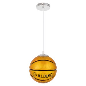 glo-00645-00645_3 GLOBOSTAR® SPALDING NBA 00645 ΠΑΙΔΙΚΟ ΚΡΕΜΑΣΤΟ ΦΩΤΙΣΤΙΚΟ ΜΠΑΛΑ ΜΟΝΟΦΩΤΟ 1 X E27 IP20 ΠΟΡΤΟ