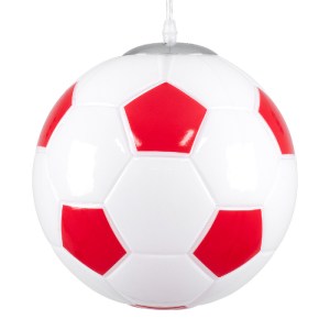 glo-00646-00646_4 GLOBOSTAR® FOOTBALL 00646 ΠΑΙΔΙΚΟ ΚΡΕΜΑΣΤΟ ΦΩΤΙΣΤΙΚΟ ΜΠΑΛΑ ΜΟΝΟΦΩΤΟ 1 X E27 IP20 ΛΕΥΚΟ & Κ