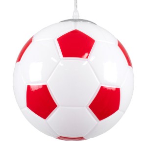 glo-00646-00646_5 GLOBOSTAR® FOOTBALL 00646 ΠΑΙΔΙΚΟ ΚΡΕΜΑΣΤΟ ΦΩΤΙΣΤΙΚΟ ΜΠΑΛΑ ΜΟΝΟΦΩΤΟ 1 X E27 IP20 ΛΕΥΚΟ & Κ