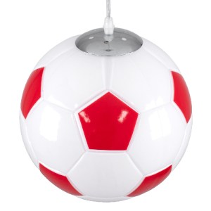 glo-00646-00646_6 GLOBOSTAR® FOOTBALL 00646 ΠΑΙΔΙΚΟ ΚΡΕΜΑΣΤΟ ΦΩΤΙΣΤΙΚΟ ΜΠΑΛΑ ΜΟΝΟΦΩΤΟ 1 X E27 IP20 ΛΕΥΚΟ & Κ