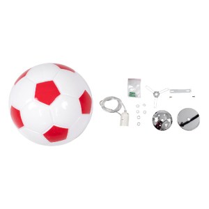 glo-00646-00646_8 GLOBOSTAR® FOOTBALL 00646 ΠΑΙΔΙΚΟ ΚΡΕΜΑΣΤΟ ΦΩΤΙΣΤΙΚΟ ΜΠΑΛΑ ΜΟΝΟΦΩΤΟ 1 X E27 IP20 ΛΕΥΚΟ & Κ
