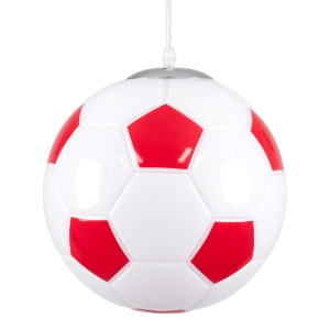 glo-00646-1bf7c4_00646_0 GLOBOSTAR® FOOTBALL 00646 ΠΑΙΔΙΚΟ ΚΡΕΜΑΣΤΟ ΦΩΤΙΣΤΙΚΟ ΜΠΑΛΑ ΜΟΝΟΦΩΤΟ 1 X E27 IP20 ΛΕΥΚΟ & Κ
