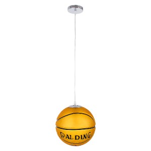 glo-00649-00649_3 GLOBOSTAR® SPALDING NBA 00649 ΠΑΙΔΙΚΟ ΚΡΕΜΑΣΤΟ ΦΩΤΙΣΤΙΚΟ ΜΠΑΛΑ ΜΟΝΟΦΩΤΟ 1 X E27 IP20 ΠΟΡΤΟ