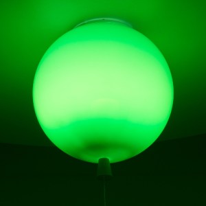 glo-00653-00653_2 GLOBOSTAR® BALLOON 00653 ΠΑΙΔΙΚΟ ΦΩΤΙΣΤΙΚΟ ΟΡΟΦΗΣ ΜΠΑΛΑ ΜΟΝΟΦΩΤΟ 1 X E27 IP20 ΠΡΑΣΙΝΟ ΠΛΑΣ
