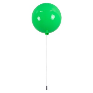 glo-00653-00653_3 GLOBOSTAR® BALLOON 00653 ΠΑΙΔΙΚΟ ΦΩΤΙΣΤΙΚΟ ΟΡΟΦΗΣ ΜΠΑΛΑ ΜΟΝΟΦΩΤΟ 1 X E27 IP20 ΠΡΑΣΙΝΟ ΠΛΑΣ