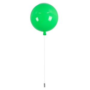 glo-00653-00653_4 GLOBOSTAR® BALLOON 00653 ΠΑΙΔΙΚΟ ΦΩΤΙΣΤΙΚΟ ΟΡΟΦΗΣ ΜΠΑΛΑ ΜΟΝΟΦΩΤΟ 1 X E27 IP20 ΠΡΑΣΙΝΟ ΠΛΑΣ