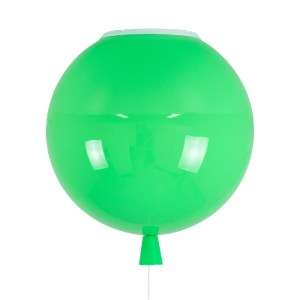 glo-00653-00653_6 GLOBOSTAR® BALLOON 00653 ΠΑΙΔΙΚΟ ΦΩΤΙΣΤΙΚΟ ΟΡΟΦΗΣ ΜΠΑΛΑ ΜΟΝΟΦΩΤΟ 1 X E27 IP20 ΠΡΑΣΙΝΟ ΠΛΑΣ