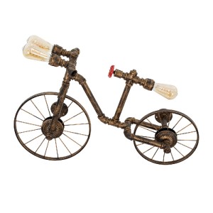 glo-00659-00659_5 GLOBOSTAR® SWIFTWALKER 00659 VINTAGE ΕΠΙΤΟΙΧΙΟ ΦΩΤΙΣΤΙΚΟ ΑΠΛΙΚΑ ΤΡΙΦΩΤΟ 3 X E27 IP20 ΜΠΡΟΥ