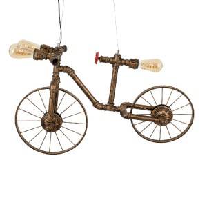 glo-00660-00660_6 GLOBOSTAR® SWIFTWALKER 00660 VINTAGE ΚΡΕΜΑΣΤΟ ΦΩΤΙΣΤΙΚΟ ΦΙΓΟΥΡΑ ΤΡΙΦΩΤΟ 3 X E27 IP20 ΜΠΡΟΥ