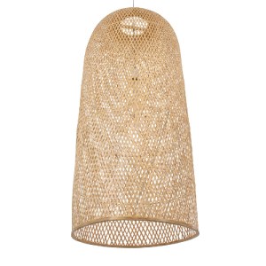 glo-00671-00671_5 GLOBOSTAR® CALERO 00671 BOHO ΚΡΕΜΑΣΤΟ ΦΩΤΙΣΤΙΚΟ ΚΑΜΠΑΝΑ ΜΟΝΟΦΩΤΟ 1 X E27 IP20 ΜΠΕΖ ΞΥΛΟ - 