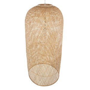 glo-00671-00671_6 GLOBOSTAR® CALERO 00671 BOHO ΚΡΕΜΑΣΤΟ ΦΩΤΙΣΤΙΚΟ ΚΑΜΠΑΝΑ ΜΟΝΟΦΩΤΟ 1 X E27 IP20 ΜΠΕΖ ΞΥΛΟ - 