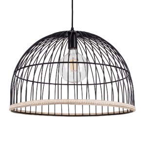 glo-00681-00681_0 GLOBOSTAR® NEVIS 00681 ΜΟΝΤΕΡΝΟ ΚΡΕΜΑΣΤΟ ΦΩΤΙΣΤΙΚΟ ΠΛΕΓΜΑ ΜΟΝΟΦΩΤΟ 1 X E27 IP20 ΜΑΥΡΟ ΜΕΤΑ